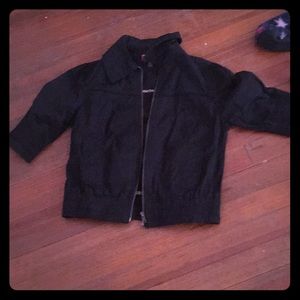 Black short sleeve jacket